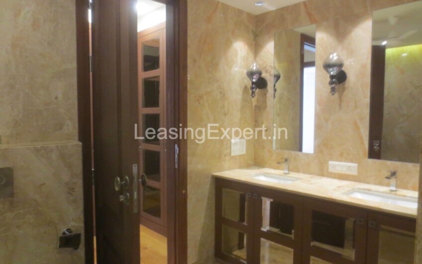 4 BHK New Builder Apartment for Rent in Shanti Niketan South Delhi | Super Luxury Floor on Third Floor with Terrace